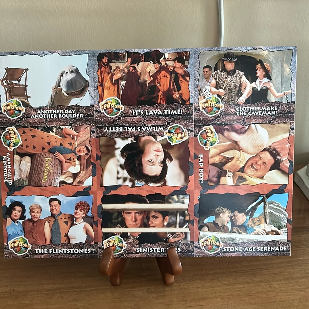 Flintstones uncut trading cards